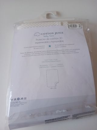 ProtectorColchón60x120 Impermeable EL CORTE INGLÉS