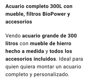 Acuario 300L con el mueble.
