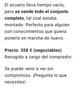 Acuario 300L con el mueble.