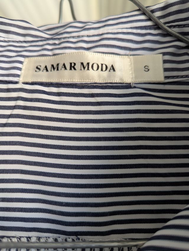 Camisa SAMAR MODA rayas flores - S