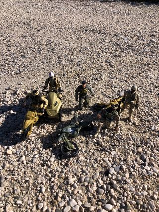 Lotto di action figures militari con moto!