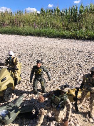 Lotto di action figures militari con moto!