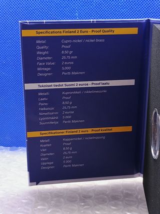 2€ moneta Finlandia 2025. Giochi Fin-Sve