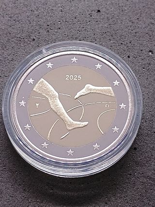 2€ moneta Finlandia 2025. Giochi Fin-Sve