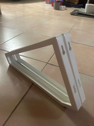 Supporti per mensole in metallo bianco