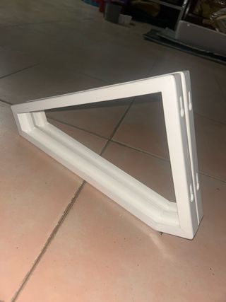 Supporti per mensole in metallo bianco