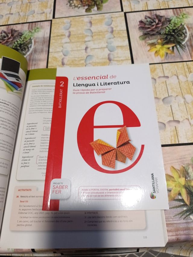 Llengua I Literatura, 2 Batxillerat