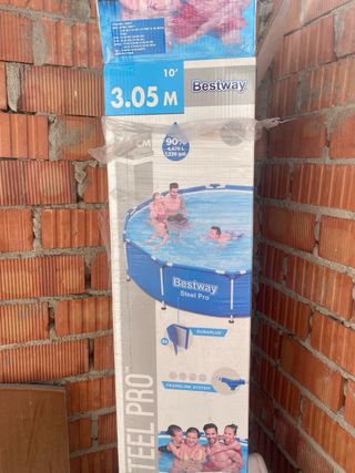 Piscina desmontable azul