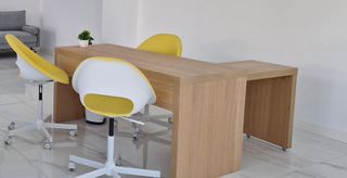 Mesa escritorio madera en L