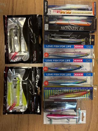 Lote 11 señuelos pesca: Minnow, Daiwa...