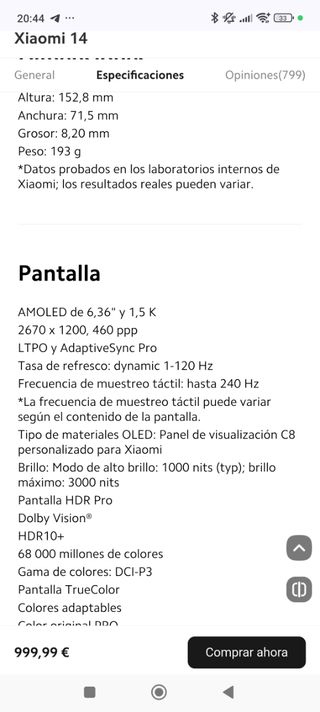 Xiaomi 14 - 512gb - Negro