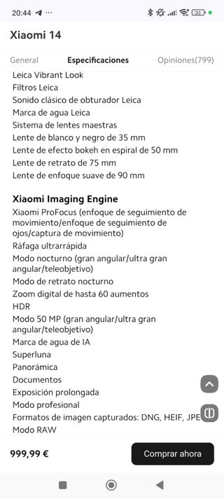 Xiaomi 14 - 512gb - Negro
