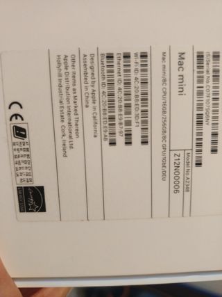 Mac mini Apple Plata