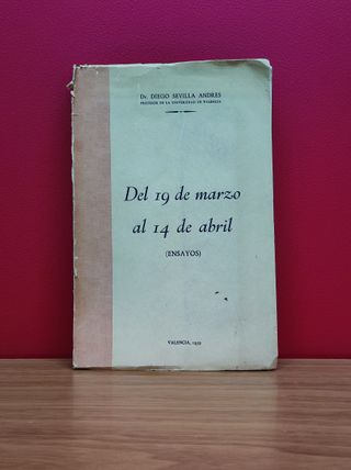 Del 19 de marzo al 14 de abril (Ensayos)