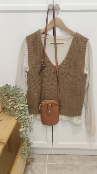 Pack Conjunto Chaleco,camiseta y bolso misako