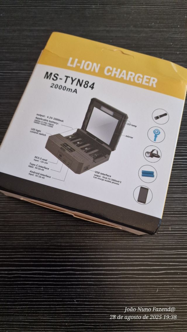 Carregador inteligente Solar de bateria de lítio