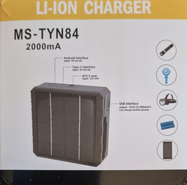 Carregador inteligente Solar de bateria de lítio