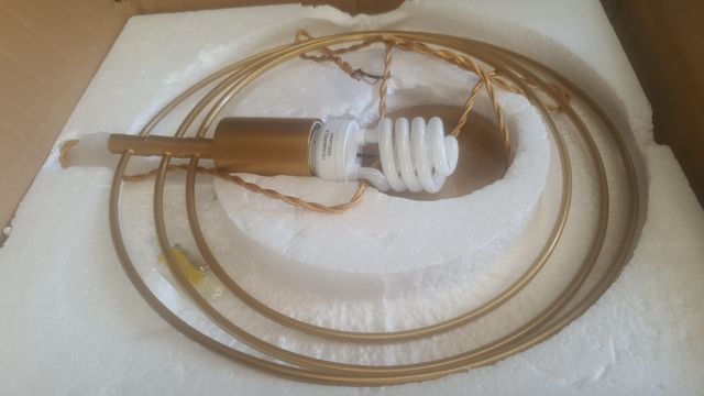 Lustre Teto Moderno Dourado