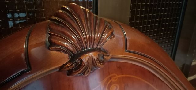 Cabecero cama madera antiguo