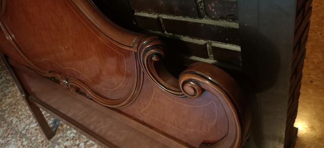 Cabecero cama madera antiguo