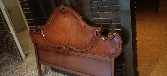 Cabecero cama madera antiguo