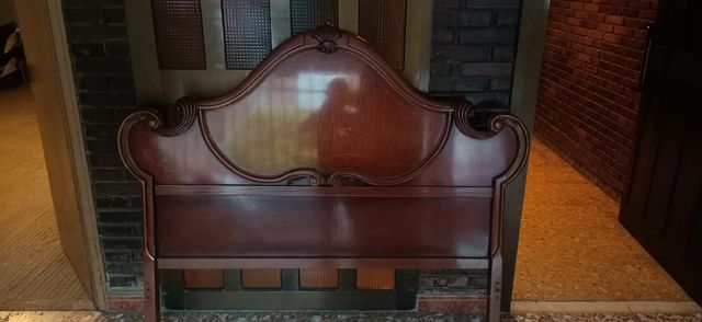 Cabecero cama madera antiguo