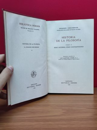 Historia de la filosofía. Tomo II. Edad Moderna