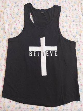 Camiseta negra MANFINITY talla S