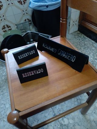 Carteles y bandejas restaurante