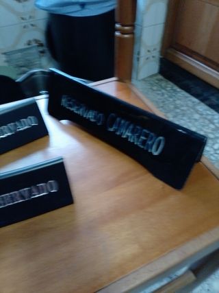 Carteles y bandejas restaurante