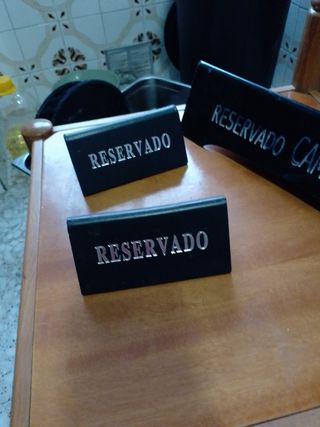 Carteles y bandejas restaurante