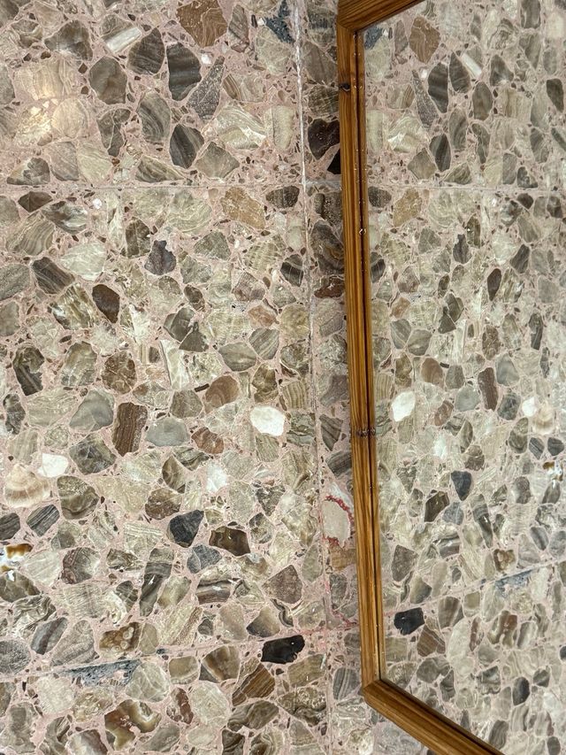 Espejo madera marrón