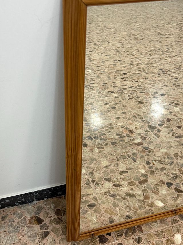 Espejo madera marrón