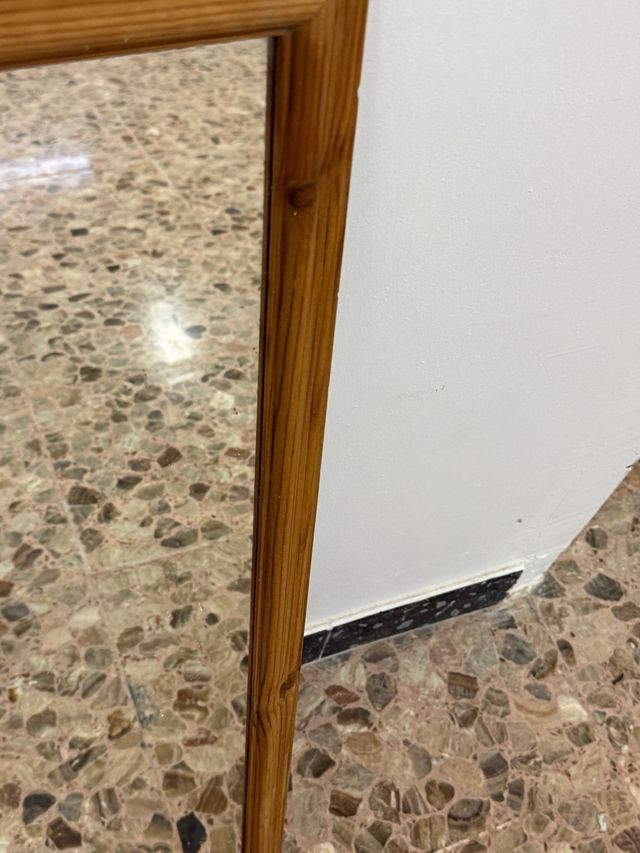 Espejo madera marrón