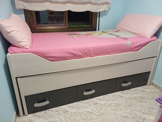 Cama nido 90x200 + colchones