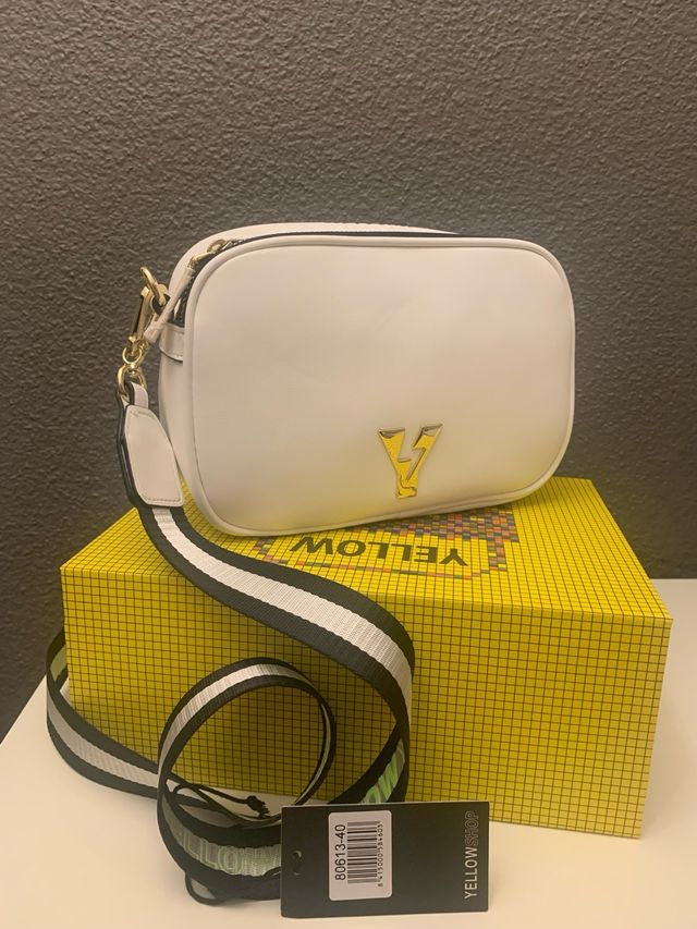 Bolso bandolera YELLOW blanco