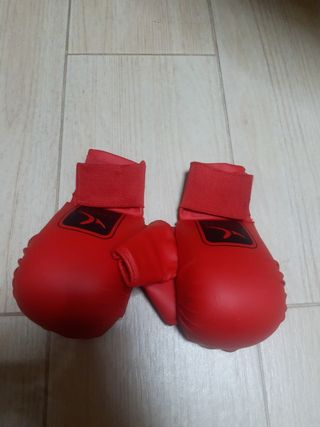 Guantes boxeo rojos