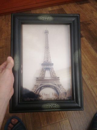 Cuadro Torre Eiffel - Marco negro