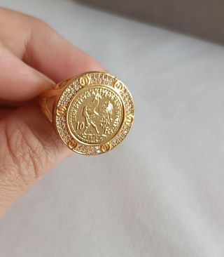 Anillo moneda oro Francia
