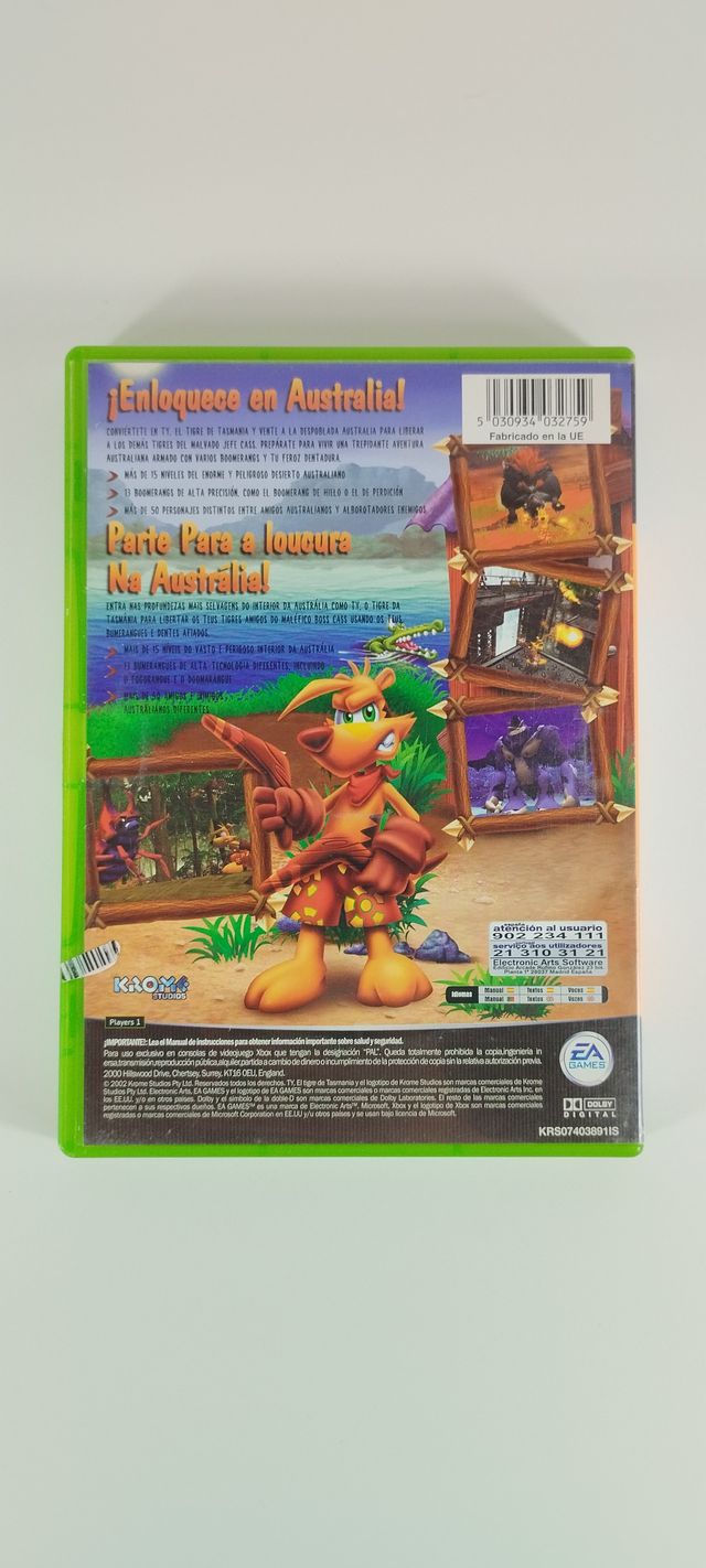 Ty the Tasmanian Tiger Xbox Classic