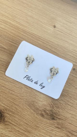 Pendientes Minnie Plata