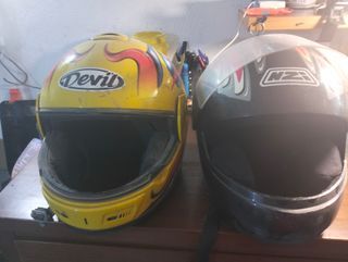 Casco moto Devil amarillo