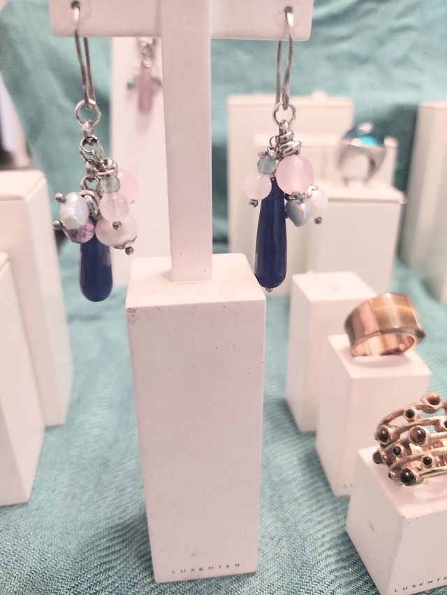 Expositor Joyas - Madera Blanca