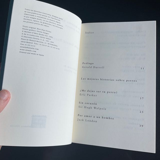 /|||Libro "Las mejores historias sobre perros".