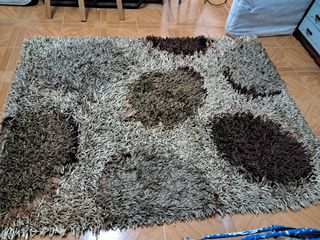 Alfombra salón - Beige y marrón