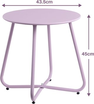Mesa metalica Purpura exterior