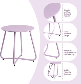 Mesa metalica Purpura exterior