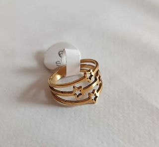 Anillo 3 estrellas oro - Acero inoxidable