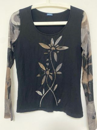 Blusa Guitare negra - Talla M
