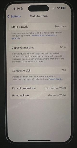 iPhone 15 Pro 128 GB Bianco